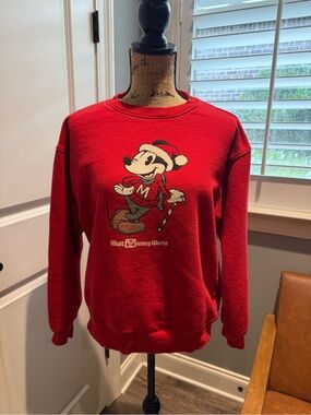 Disney Parks Mickey Mouse Holiday Crewneck Unisex Sweatshirt